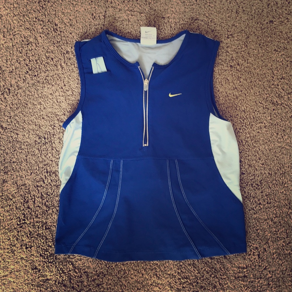 Nike Blue Athletic Tank Top Size Small